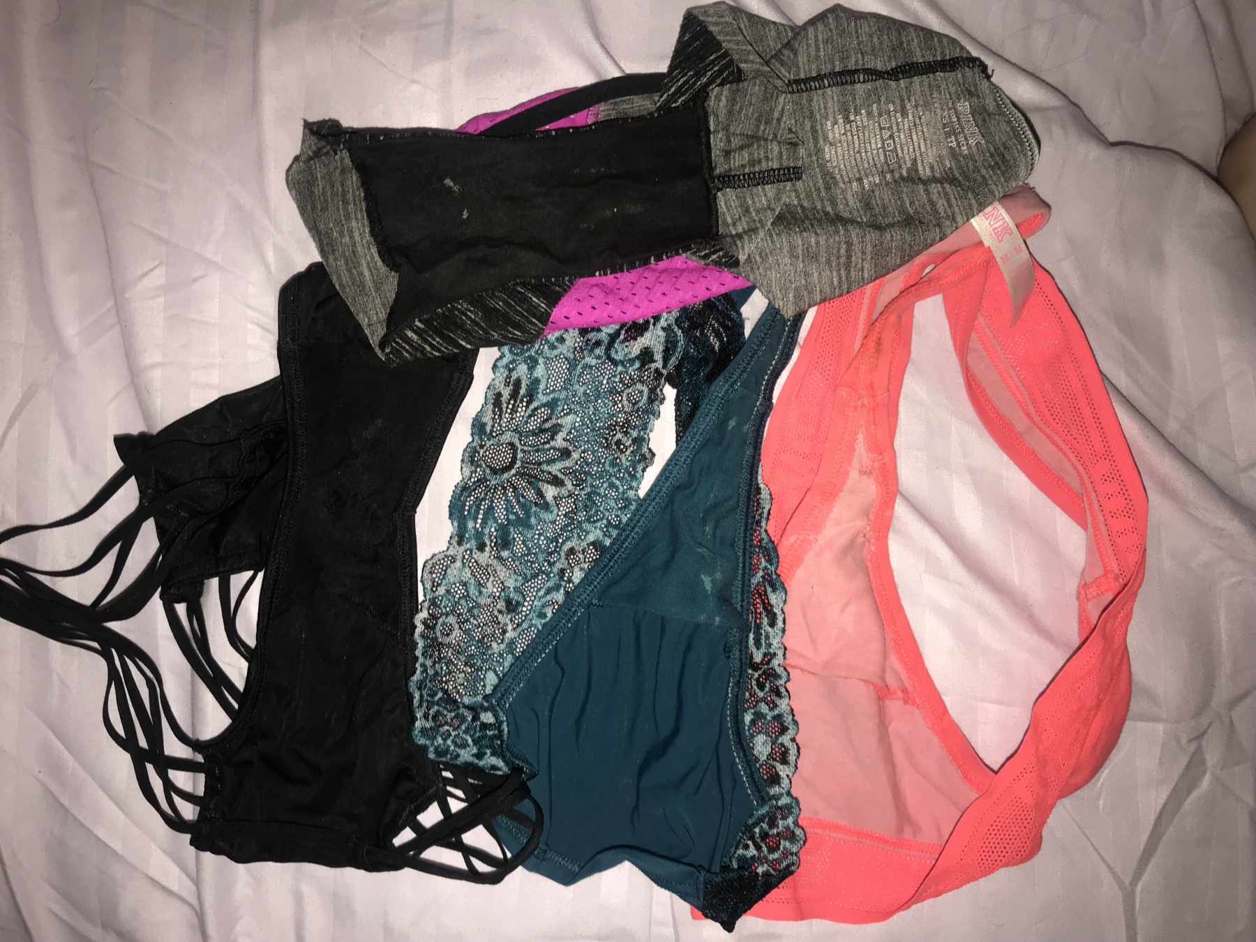 2 Day Wear Old Panty Bundle Discharge Holes Masturbation 2 Day Wear Old Panty Bundle Discharge Holes Masturbation
