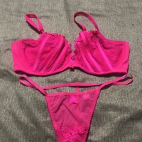 Hot Pink bra an…
